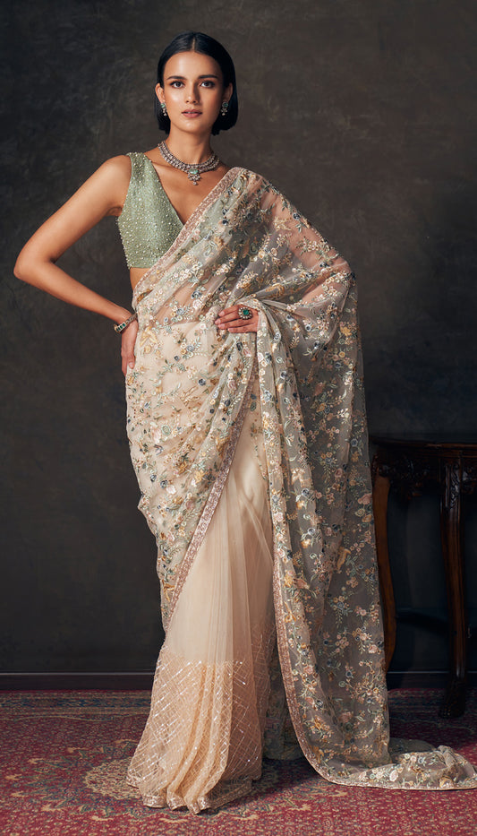 An Iris saree