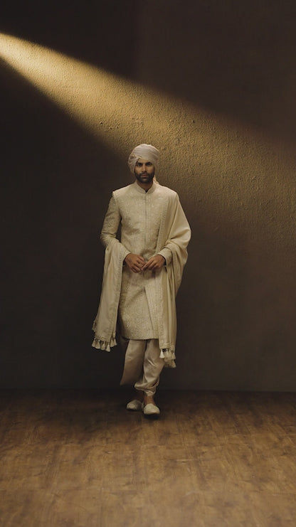 Almond Beige Sherwani