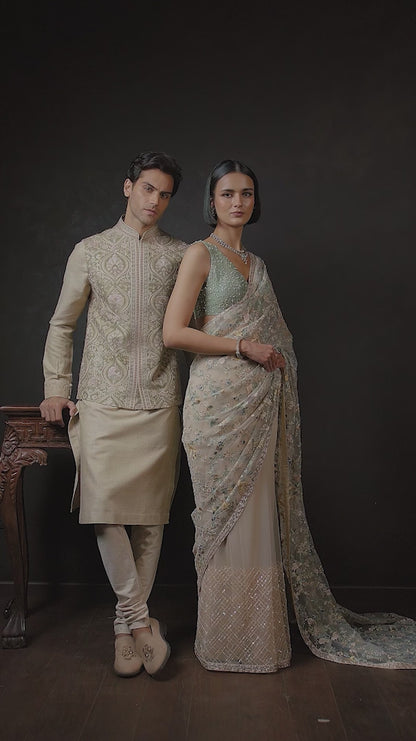An Iris saree