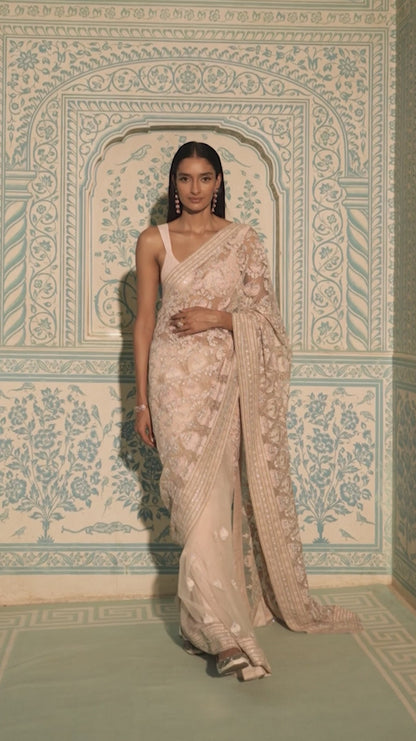 Floating Lotus Saree