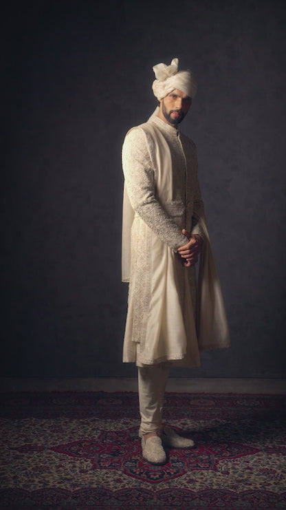 The Jhrokha Jaal Sherwani