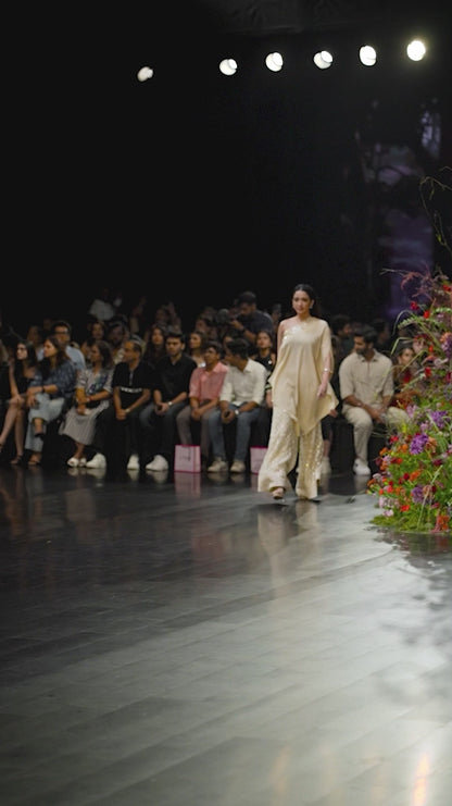Almond Beige Tulle Sharara