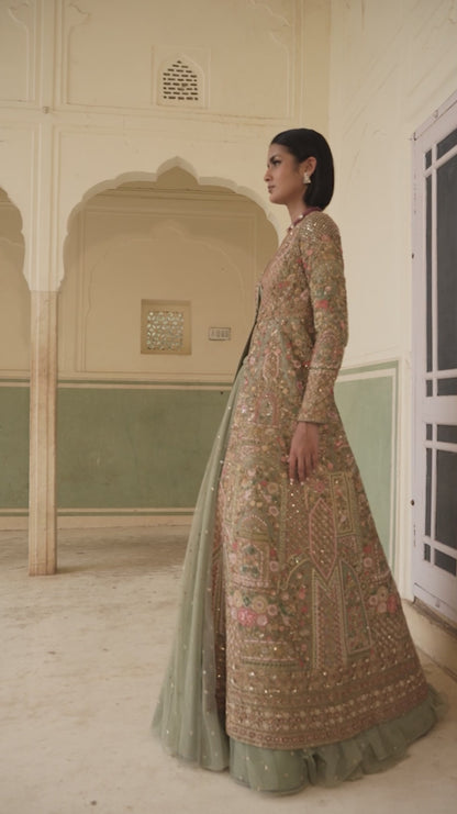 Amer Jacket Lehenga