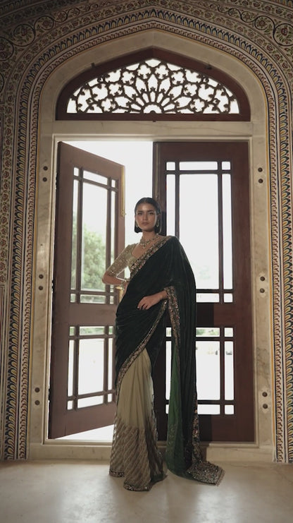 Amer Velvet Saree